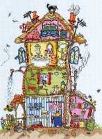 Bothy-Thread-Kreuzstich-Stickpackung-Haus-XCT8